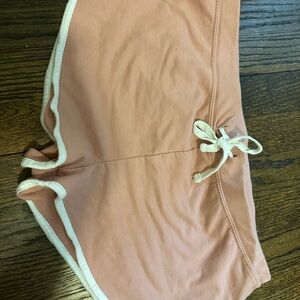 Light Pink Soft Teen Shorts with White Trim